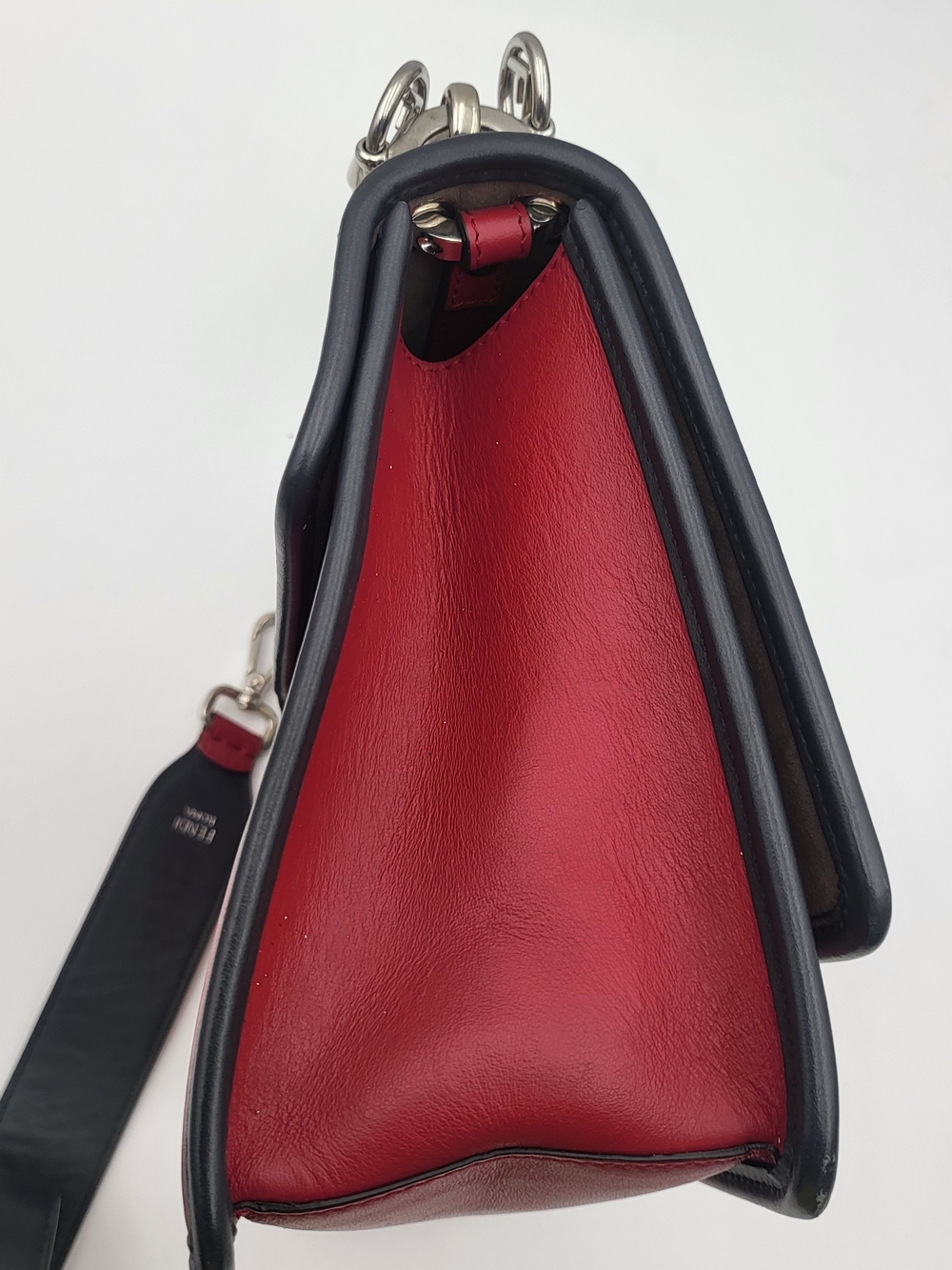 Fendi Kan I Woven Medium Baguette Shoulder Crossbody Bag. Auth w/COA.. - Picture 7 of 16